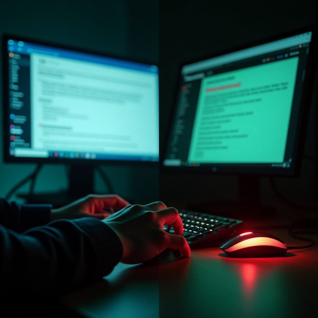 Comparación de email legítimo frente a intento de phishing